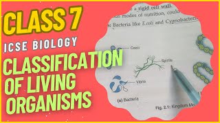 CLASS 7 Tutorial Classification of Living Organisms  Biology  ICSE [upl. by Adnor595]