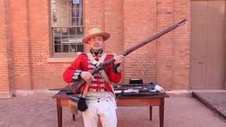 Loading and firing the Flintlock musket [upl. by Garald]