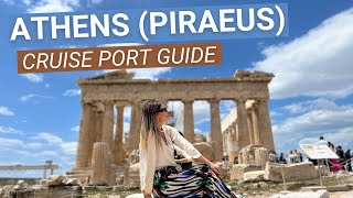 Athens Piraeus Greece Cruise Port  Top 10 Things to Do in Athens 4K [upl. by Lexerd]