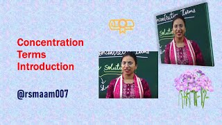 Mole  45  Concentration Terms Introduction  pyqneet jeemains basicconceptsofchemistry [upl. by Aicac]