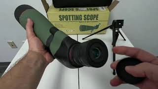 Unboxing JoyDate 2060x80 Spotting Scope with Tripod and phone adaptor [upl. by Maon]