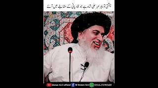 Allama khadim hussain rizvi  Chishti to peer mehar ali shah hai  Rizvi shorts  Tlp status  KHR [upl. by Nolie148]