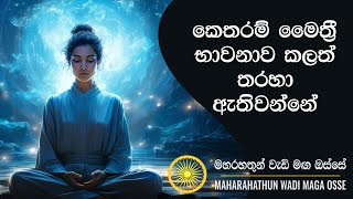 කෙතරම් මෛත්‍රී භාවනාව කලත් තරහා ඇතිවන්නේ Maha Rahathun Wadi Maga Osse [upl. by Yrrac350]