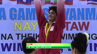 27th SEA GAMES MYANMAR 2013 Swimming 161213 [upl. by Ruford]