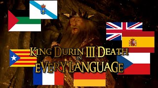 King Durin III Death in EVERY LANGUAGE  Rings of Power S02E08 2024  24 [upl. by Robbert130]