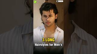 3 Long Hairstyles for Mens ✅  shorts viral [upl. by Hueston927]