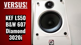 Q Acoustics Concept 20 Review amp Sound Test  vs 3020i vs Kef LS50 vs BampW 607 vs Wharfedale Diamond [upl. by Udelle]