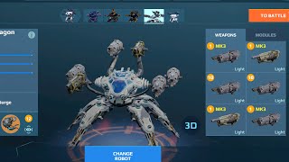 Dagon Cudgel  War Robots Gameplay [upl. by Onihc]