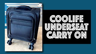 Coolife Underseat Carry On Review [upl. by Luigino]