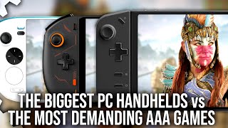 Handheld PC TripleA Gaming Lenovo Legion Go vs OneXPlayer 2 Pro vs AyaNeo Kun vs Asus ROG Ally [upl. by Amerigo4]