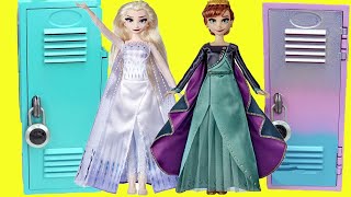 Disney Frozen DIY Custom Back to School Locker Organization with Anna and Elsa [upl. by Attevad]