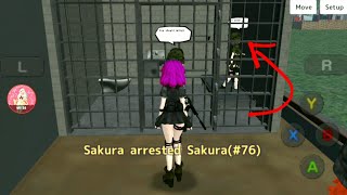 How to make Sakura arrest Sakura 😁 Cómo hacer que Sakura arreste Sakura School Girls Simulator [upl. by Aniret]