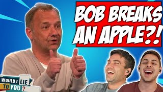 Can BOB MORTIMER Break An Apple In Half With His Bare Hands  WILTY Reaction [upl. by Mungam]