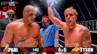 Mike Tyson vs Jake Paul TKO  Full FIGHT HIGHLIGHTS  BOXING BATTLEFIGHTS  Knockdowns Netflix 2024 [upl. by Maximilianus]