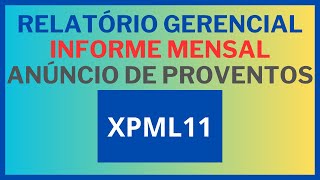 XPML11  ANÁLISE RELATÓRIO GERENCIAL  INFORME MENSAL  ANÚNCIO DE PROVENTOS [upl. by Euqinimod716]