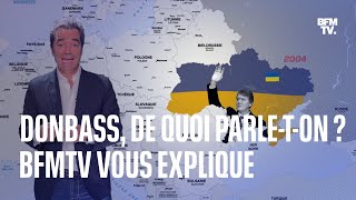 Donbass de quoi parleton  BFMTV vous explique avec des cartes [upl. by Vokay302]