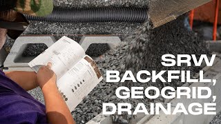 Segmental Retaining Wall  Backfill Geogrid amp Drainage [upl. by Normand]