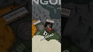 Why did the Mongols Destroy Baghdad shorts mongols map [upl. by Anerom]