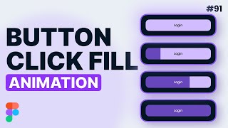 Button Click Fill Animation in Figma [upl. by Viridissa]