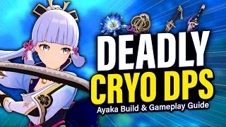 Updated AYAKA GUIDE Best DPS Build Gameplay Tips Team Comps Showcase  Genshin Impact 26 [upl. by Nahshu]