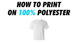 How to Print on Polyester DTF Printing [upl. by Wayne]