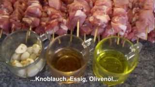 Souflaki  Souvlaki  Spiesse  Skewers  σουβλάκια  σουβλάκι [upl. by Ambie]