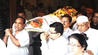 Nandas FUNERAL Bollywood pays TRIBUTE [upl. by Hanselka]