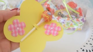 DIY Schmetterlings Geburtstagseinladungen und Mitbringsel [upl. by Liv]