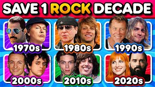 Save ONE Decade 🎸 Rock Edition  Epic Rock Battle 6 Decades [upl. by Selig]