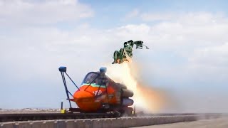 US Testing F35 Ejection Seat at Insane Speed Using Rockets [upl. by Lerrehs711]