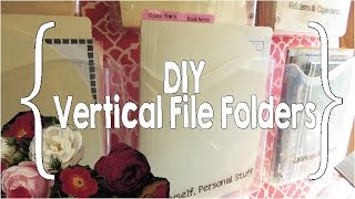 DIY Vertical File Folders [upl. by Niraj]