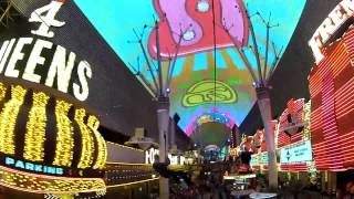 Fremont Street Zip Line  1080p HD Flightlinez  Fremont Street Experience Las Vegas NV [upl. by Shriner381]