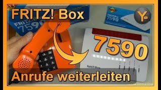 AVM FRITZ Box 7590 AnrufWeiterleitungen und Umleitungen einrichten [upl. by Amery]