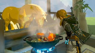 Cooking a Thanksgiving Feast for my horse 🦃  Tears of the Kingdom 100 [upl. by Legir]