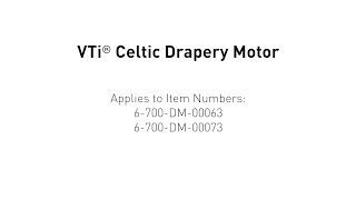 Programming  VTi® Celtic Drapery Motor [upl. by Dory518]