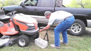 Lift lawn mower with easy jack [upl. by Perkin]