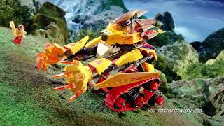 Lego Legends of Chima 2015 Sir Fangar’s Saber Tooth Walker vs Laval’s Fire Lion Commercial [upl. by Aivun581]