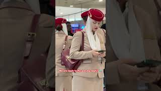 Outstanding Emirates Crew😮viralshorts Shorts emirates cabincrew trending magicofnature✈️ [upl. by Elletnohs]