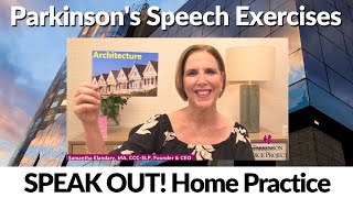 Parkinsons Speech Exercises [upl. by Yclek]