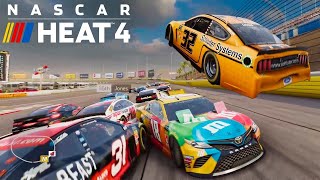 NASCAR Heat 4 Crash Compilation [upl. by Deegan]