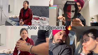 Jolo chip prank 🌶️ on gurneet  prank on wife  mr mrs pawar [upl. by Bolt798]