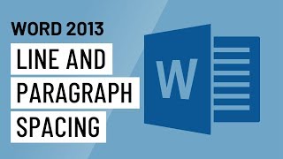 Word 2013 Line and Paragraph Spacing [upl. by Nalahs]