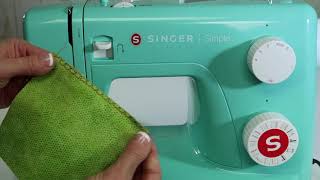 Singer Simple 3223 18 Overlock Stitches [upl. by Naynek553]