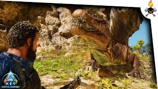 Trapping a Spino amp a Max Level Surprise ARK Survival Ascended  The Island E06 [upl. by Ahsienad]