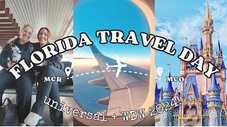 FLORIDA TRAVEL DAY VLOG  DISNEY WORLD  UNIVERSAL ✨MCRMCO ✈️ Universal Dockside Hotel [upl. by Noira]