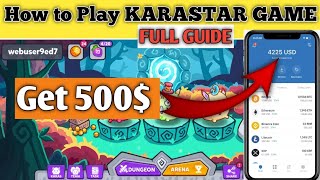 Step by Step Guide For KaraStar Game  KARASTAR Nft Trending Game  KaraStar 5000 Airdrop [upl. by Romine367]