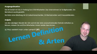 Lernen Definition und Arten des Lernens  Dave Seller [upl. by Lolita]