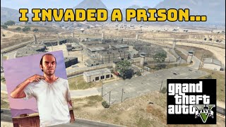 I invaded Bolingbroke penitentiary in GTA5 [upl. by Anilejna]