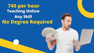 74 Per Hour Teaching on Takelessons I Teach Online I Make Money Teaching Any Skill I No Degree Need [upl. by Anawyt334]