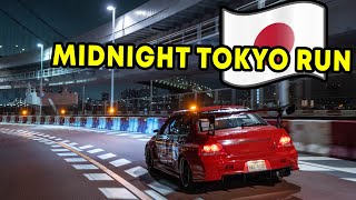 Midnight Tokyo Run in the Tokyo Drift Evo  Wangan Run amp Daikoku Car Meet [upl. by Pentha]